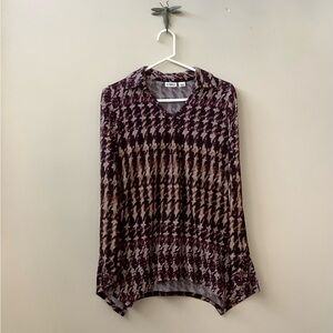 Cato Women's Purple and Brown Blouse